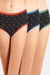 Incare High Rise Full Coverage Hipster Panty (Pack of 3) - Multicolor — thumbnail 1